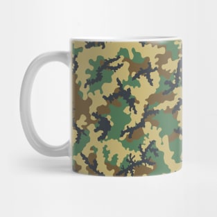 Woodland Camouflage Pattern Mug